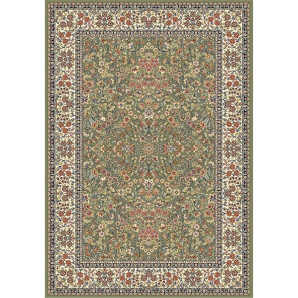 Dynamic Rugs Ancient Garden 3 ft. 11 in. x 5 ft. 7 in. 57078-4444 Rug - Green/Ivory AN46570784444 - main